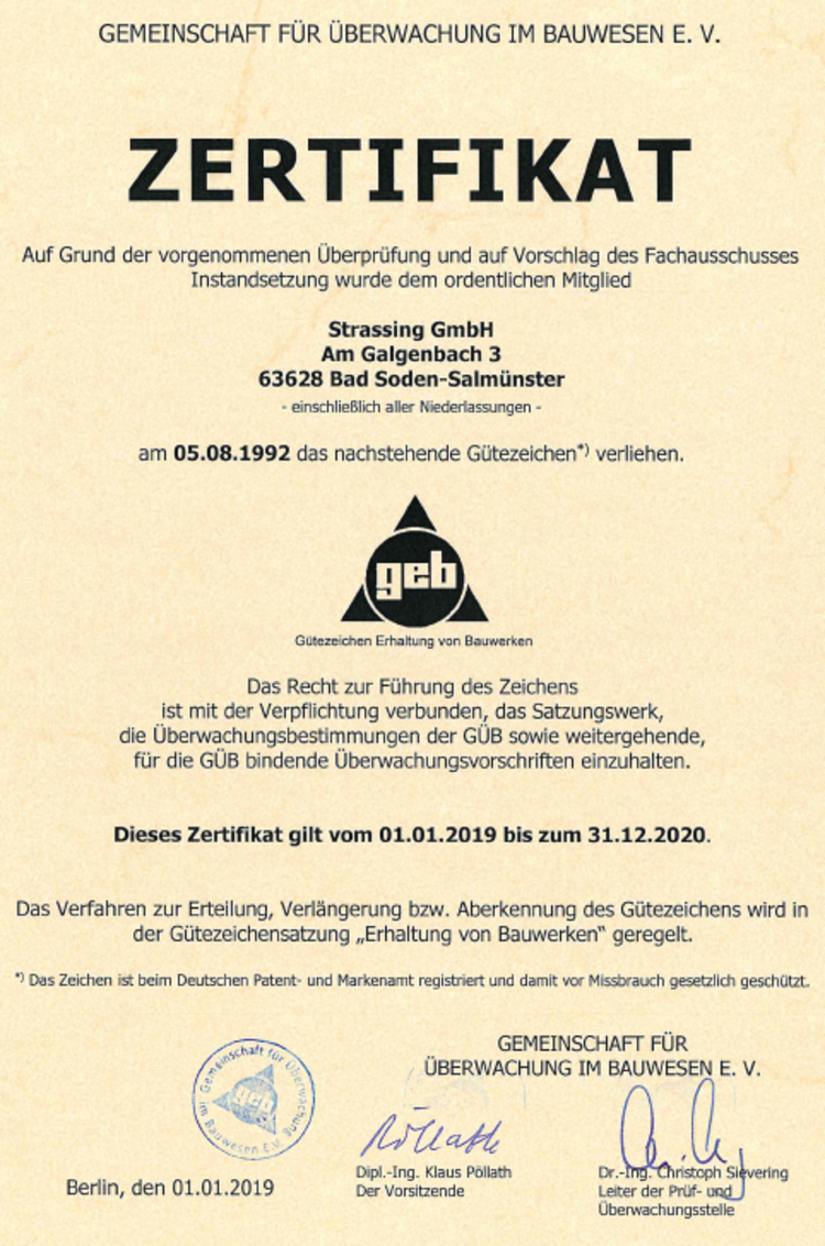 GÜB-Zertifikat 2019-2020